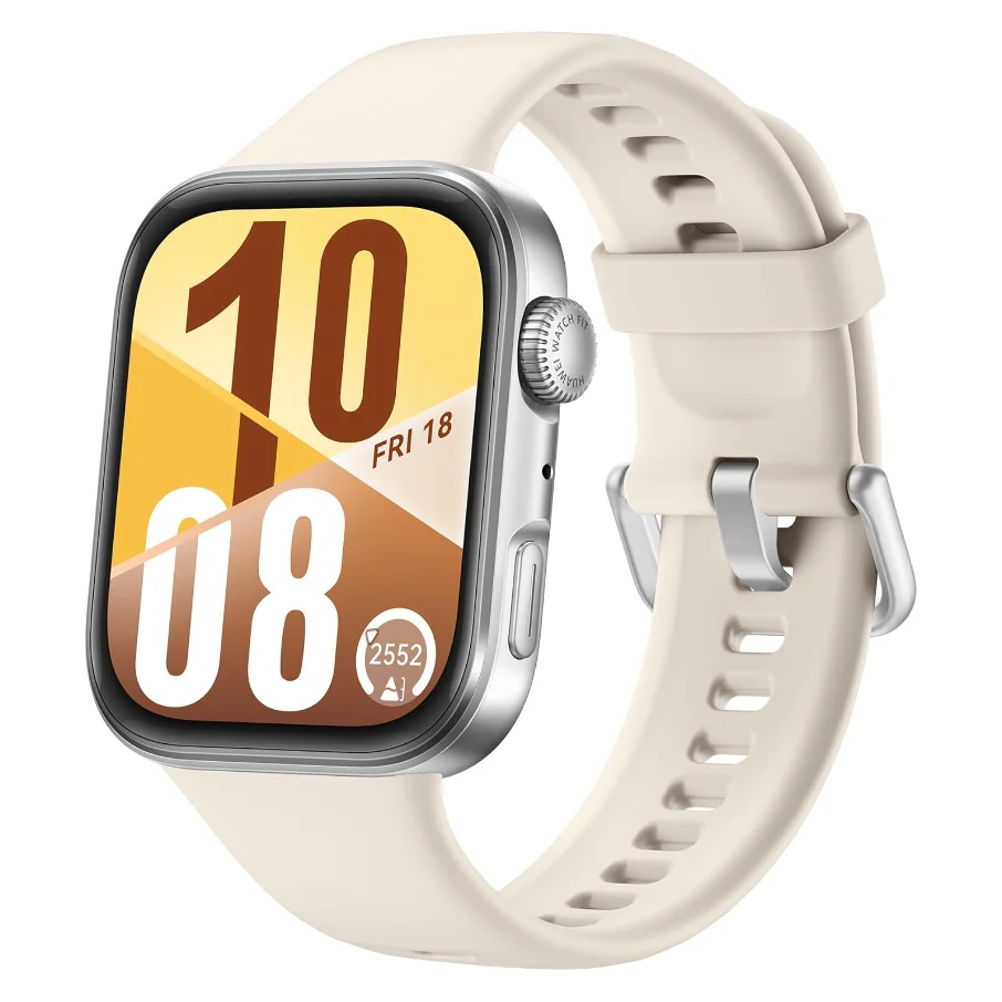 HUAWEI Watch Fit 4 - Aluminium Alloy, White Fluoroelastomer Strap